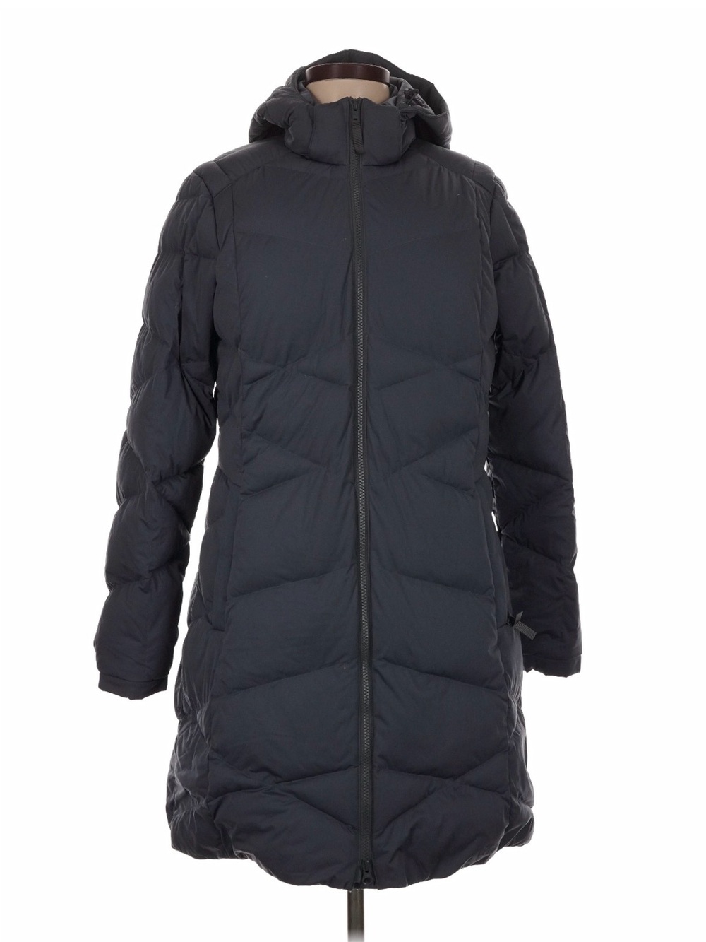 L.L. Bean Women’s Blue Long Hooded Puffer Coat